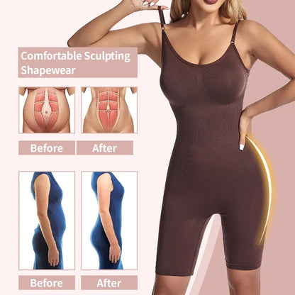 Seamless Women Bodysuit Butt Lifter Shapewear Waist Trainer