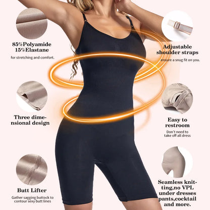 Seamless Women Bodysuit Butt Lifter Shapewear Waist Trainer